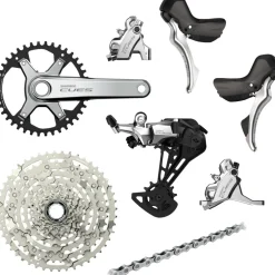Shimano CUES U6000/U6030 Schakelgroep - 1x10-voudig | Polished Silver Edition - 40 Tanden