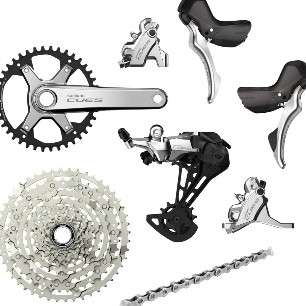 Shimano CUES U6000/U6030 Schakelgroep - 1x10-voudig | Polished Silver Edition - 40 Tanden