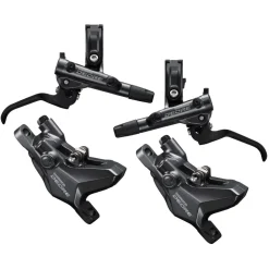 Shimano Deore BL-M6100 + BR-M6100 XC Race Hydraulische Schijfrem - J-Kit - Set Vooraan + Achter