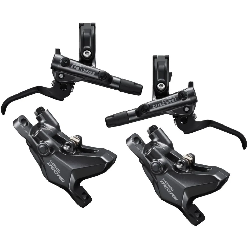 Shimano Deore BL-M6100 + BR-M6100 XC Race Hydraulische Schijfrem - J-Kit - Set Vooraan + Achter