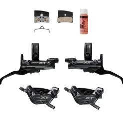 Shimano Deore XT BL-M8200 / BR-M8220 Schijfrem - Post Mount | 4-Zuiger | J-Kit - Set (vooraan + achteraan)