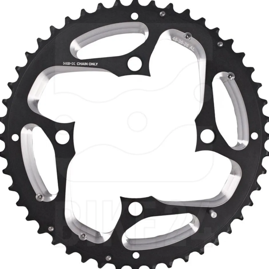 Kettingbladen < Shimano Deore XT FC-T780 / FC-T781 Kettingblad 4-Arm - 3x10-Voudig - zwart