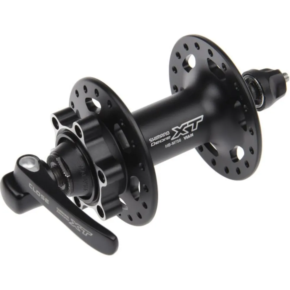 Shimano Deore XT HB-M756 Front Hub - 6-Bolt - QR - black