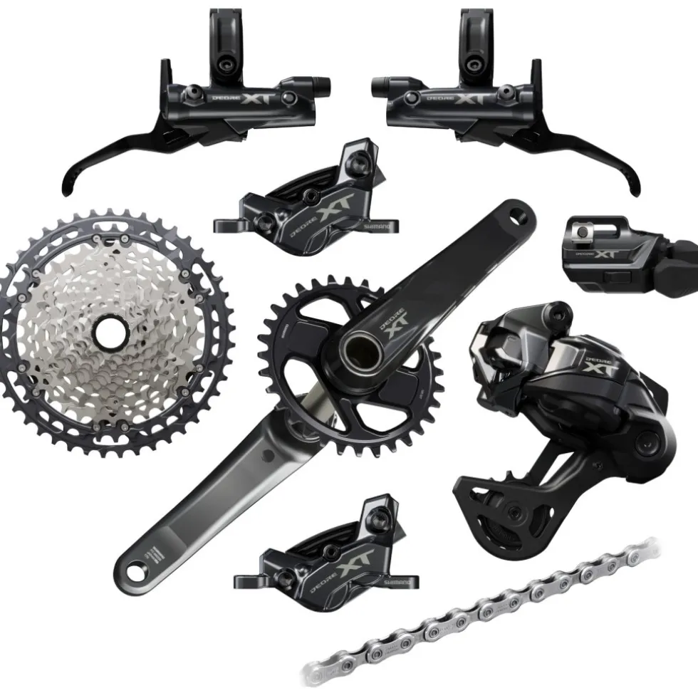Shimano Deore XT M8200/M8250 Schakelgroep - Di2 | 1x12-voudig | Enduro (met BR-M8220 / RD-M8250-GS)