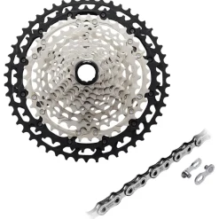 Cassettes < Shimano Deore XT 12-speed slijtageset - CS-M8100 cassette + CN-M8100 ketting