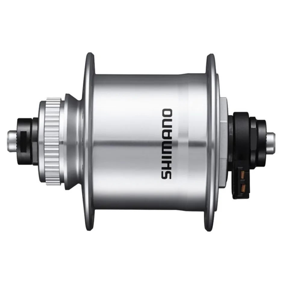 Naven En Freewheel < Shimano DH-UR700-3D Hub Dynamo - Centerlock - QR - silver