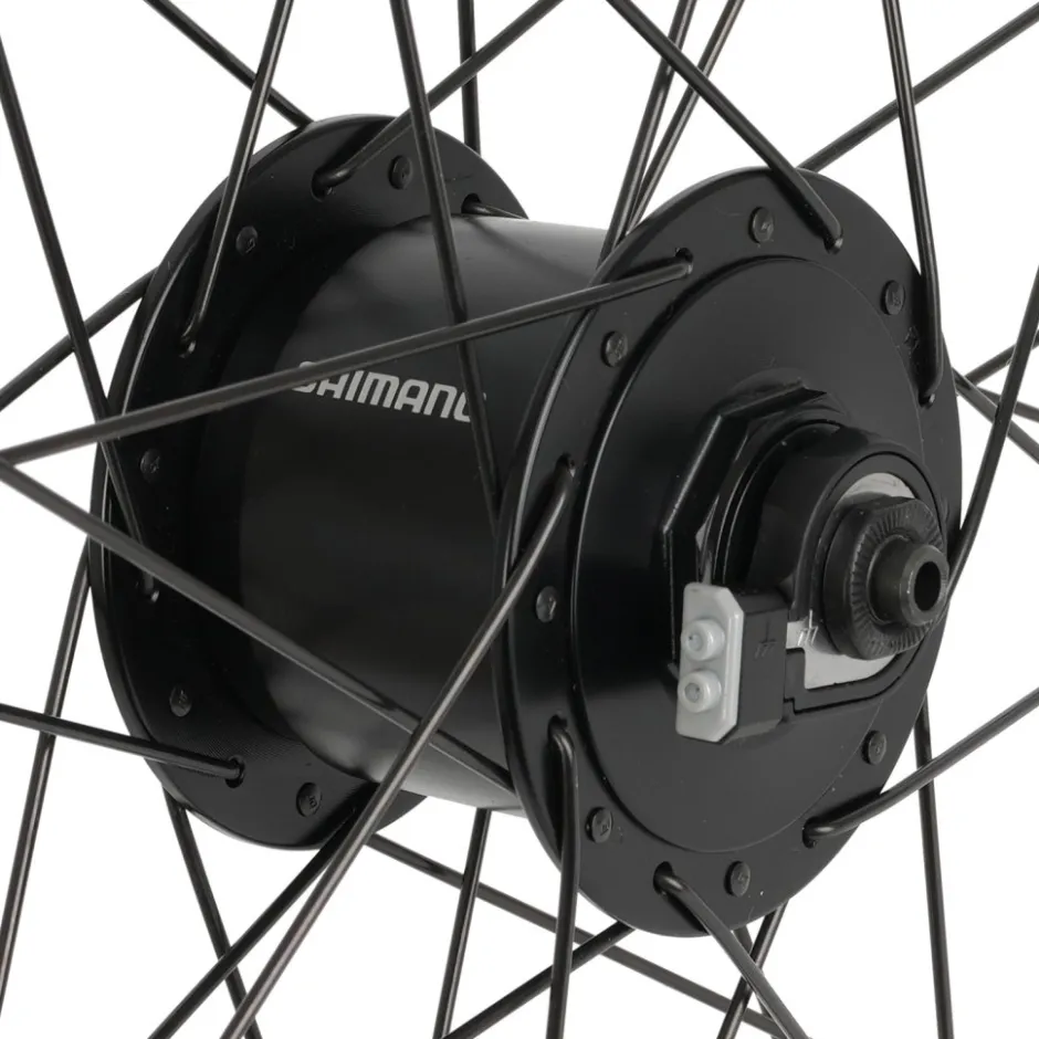 Wielen En Wielsets < Shimano | DT Swiss DH-C3000 | 535 - 28" Voorwiel met Naafdynamo - 10x100mm | QR
