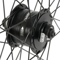 Wielen En Wielsets < Shimano | DT Swiss DH-3D37 | U 533 - 28" Voorwiel met Naafdynamo - Centerlock | 10x100mm | QR - zwart