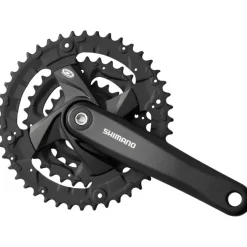 Shimano FC-M371 Crank Set with Chainguard - 3x9-speed - 48-36-26 - black