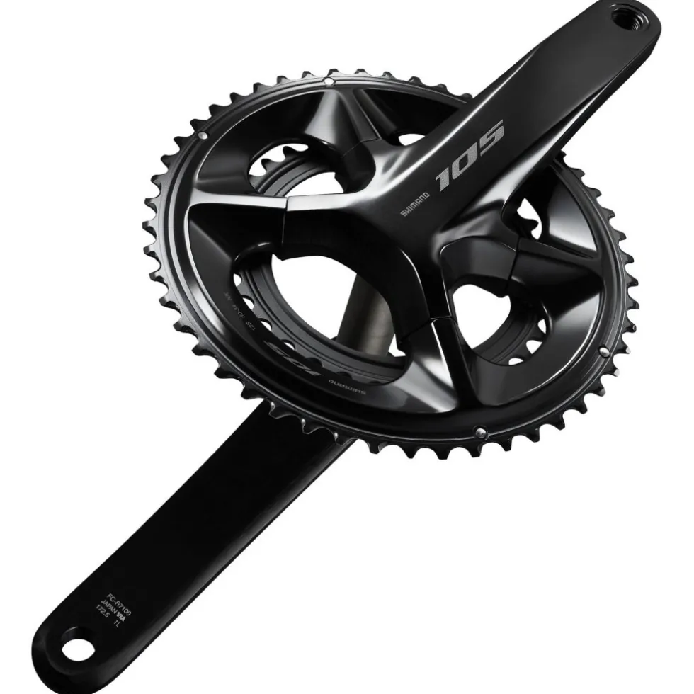 Shimano 105 FC-R7100 Crankset - 2x12-speed - black