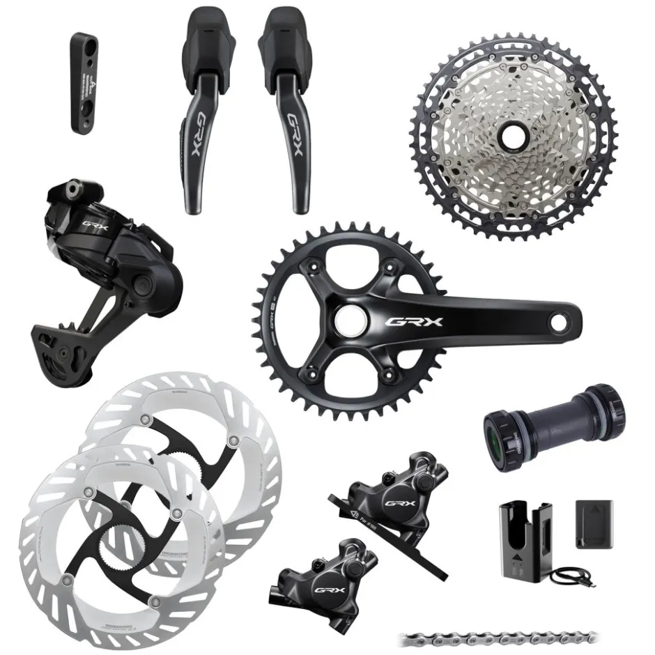 Groepsets < Shimano GRX 827 Schakelgroep - Di2 | 1x12-voudig - Speciale Aanbieding