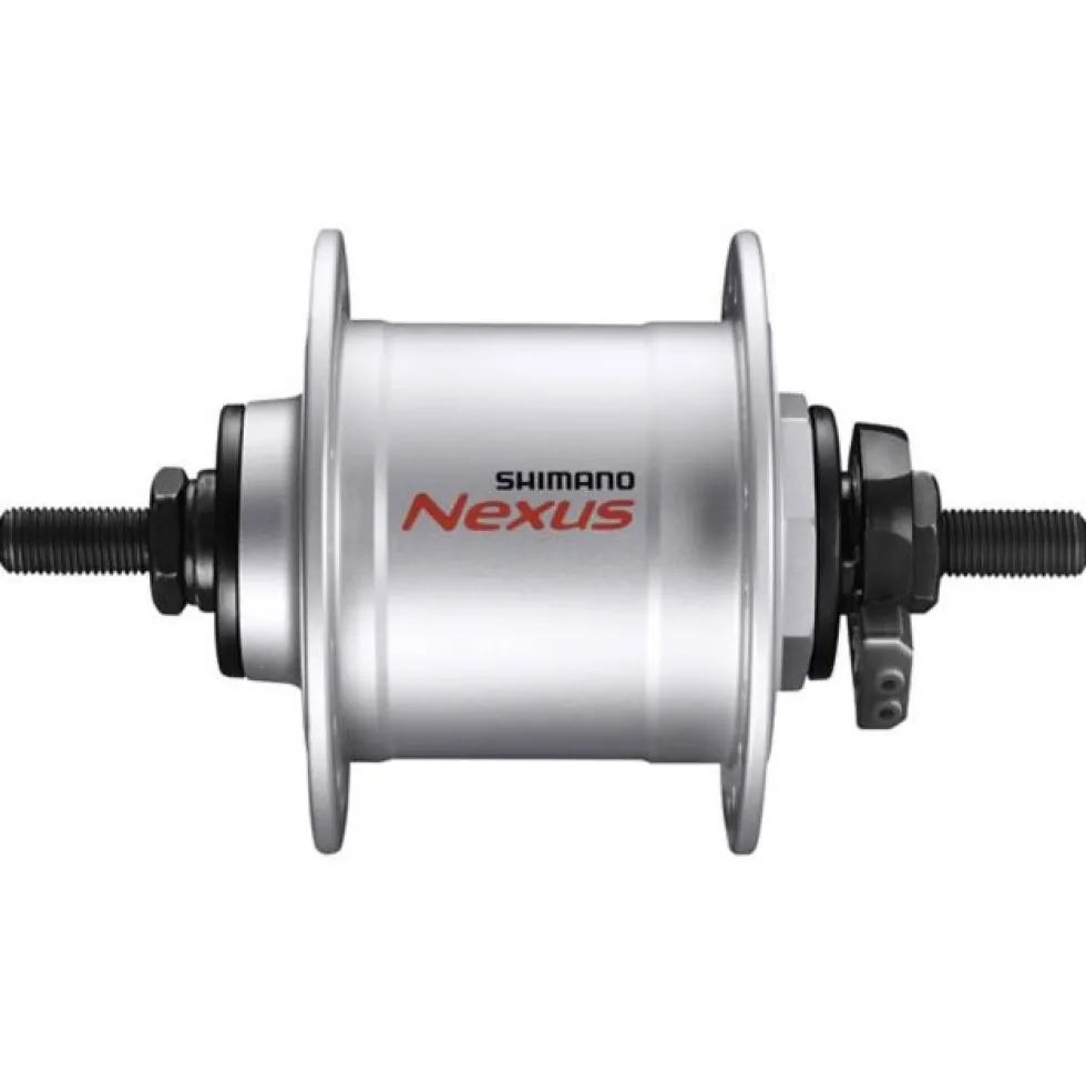 Shimano Nexus DH-C3000-1N Hub Dynamo - Rim Brake - 9x100mm Nut Type - silver