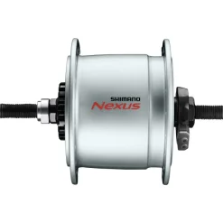Naven En Freewheel < Shimano Nexus DH-6000-3R-NT Hub Dynamo - Roller Brake - 9x100mm Nut Type - silver