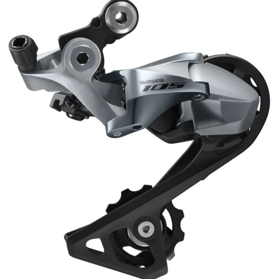 Derailleurs < Shimano 105 RD-R7000 Achterderailleur - Shadow RD | 2x11-Voudig - zilver