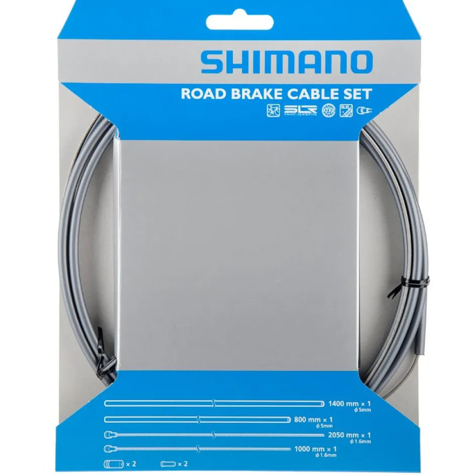 Bowdenkabels En Buitenkabels < Shimano Remkabelset - Road | Roestvrij Staal | SIL-TEC