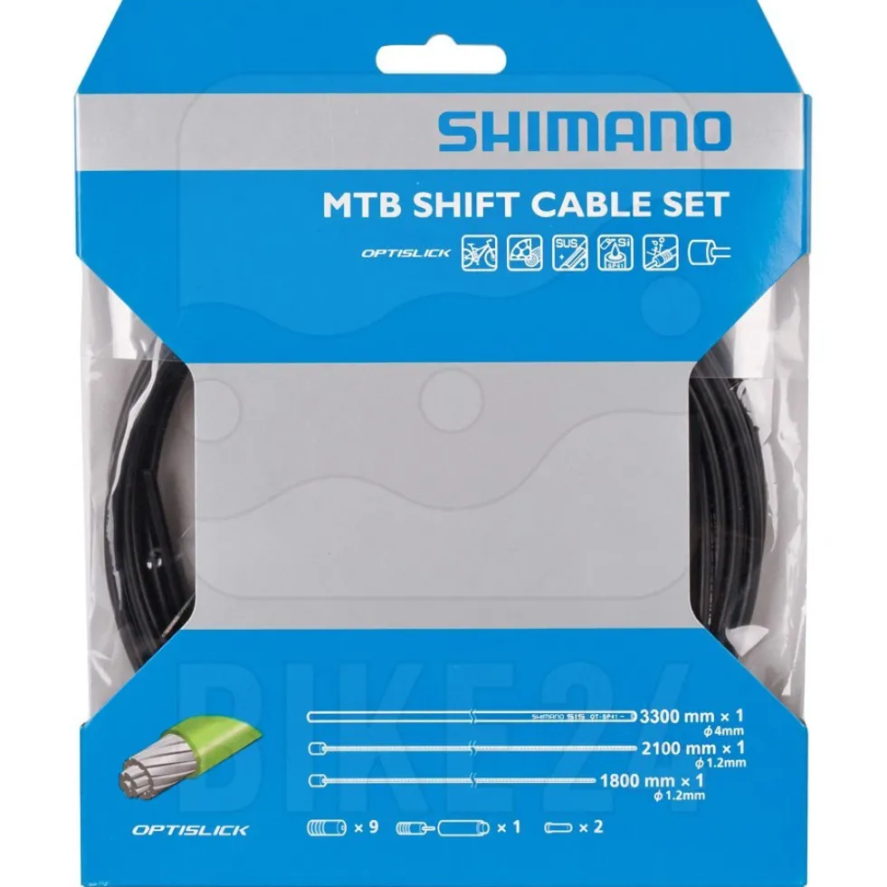 Shimano Schakelkabelset - MTB | Roestvrij Staal | OPTISLICK - zwart