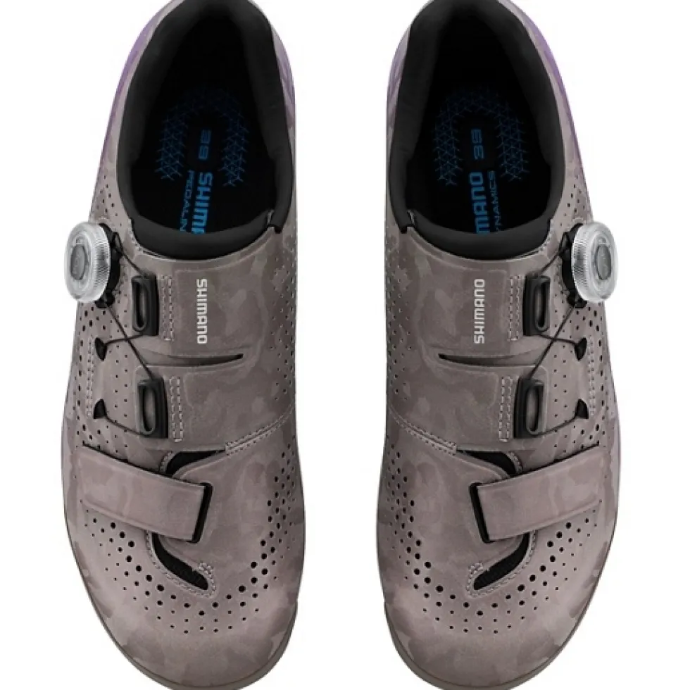 Shimano SH-RX600 Gravel Bike Schoenen Dames - Grijs/Paars