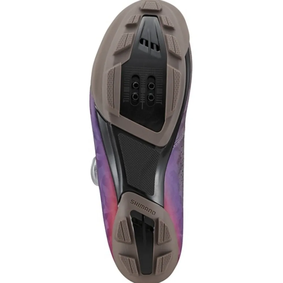 Shimano SH-RX600 Gravel Bike Schoenen Dames - Grijs/Paars