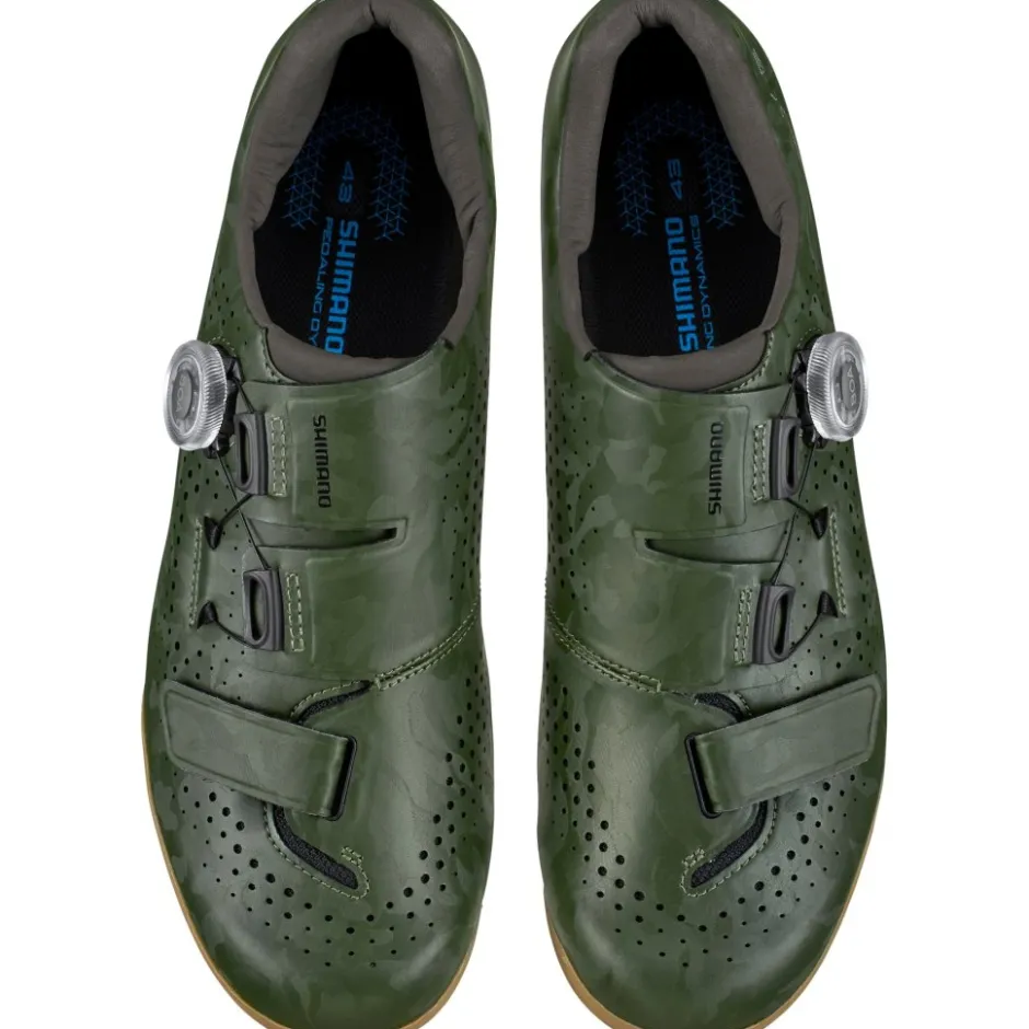 Gravelschoenen|Gravel Schoenen < Shimano SH-RX600 Gravel Bike Schoenen Heren - Groen