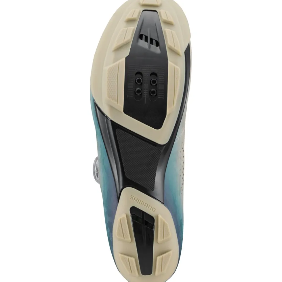 Shimano SH-RX600 Gravel Bike Schoenen Heren - Beige/Blauw