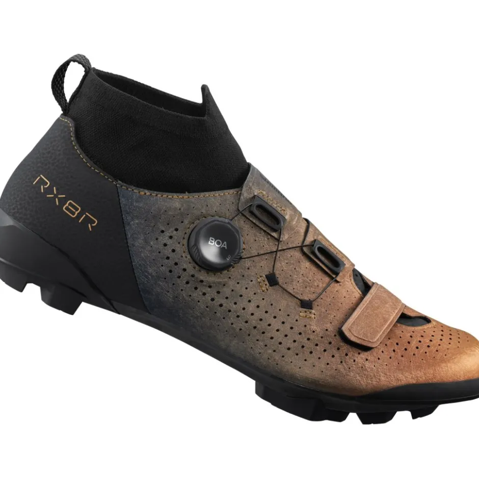 Gravelschoenen|Gravel Schoenen < Shimano SH-RX801R Gravel Schoenen Heren - Metallic Orange