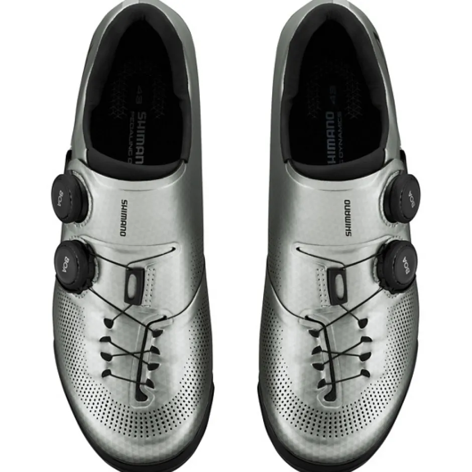 Klikschoenen|Mtb-Schoenen < Shimano SH-XC703 Fietsschoenen Heren - Breed - Zilver
