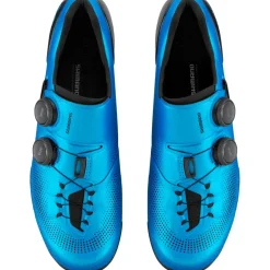 Gravelschoenen|Gravel Schoenen < Shimano S-Phyre SH-RX910 Gravel Schoenen Heren - Wide - Blauw