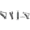 Accu'S En Opladers < AXA Shimano STePS BM-E6010 Battery Mount with Charging Jack - Down Tube - anthracite