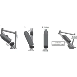 Accu'S En Opladers < AXA Shimano STePS BM-E6010 Battery Mount with Charging Jack - Down Tube - anthracite