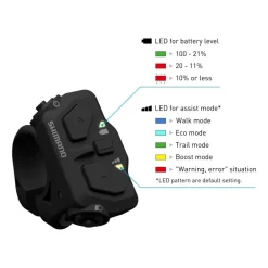 Shimano STePS SW-EN600 Schakelaar - Gen. 2 | links (L) - 31.8/35.0mm