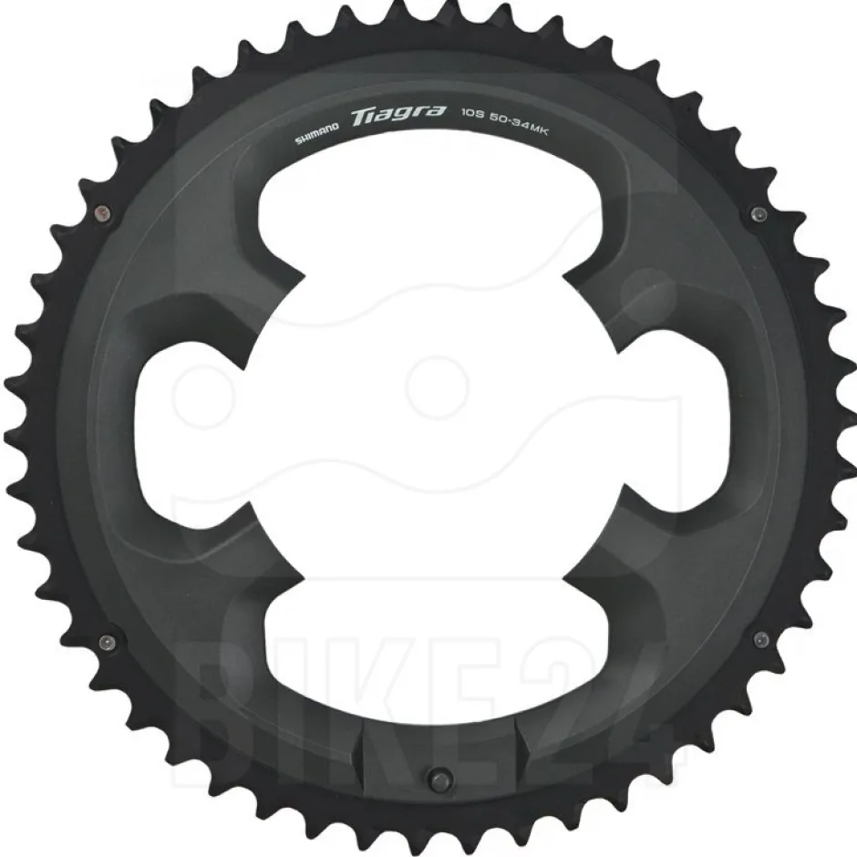 Kettingbladen < Shimano Tiagra FC-4700 Kettingblad - 2x10-voudig - zwart