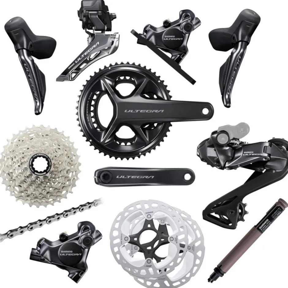 Groepsets < Shimano Ultegra Di2 R8100 Schakelgroep - 2x12-Voudig - 160/140 | 114L - Speciale Aanbieding - 50/34 | 172.5 mm | 11-30