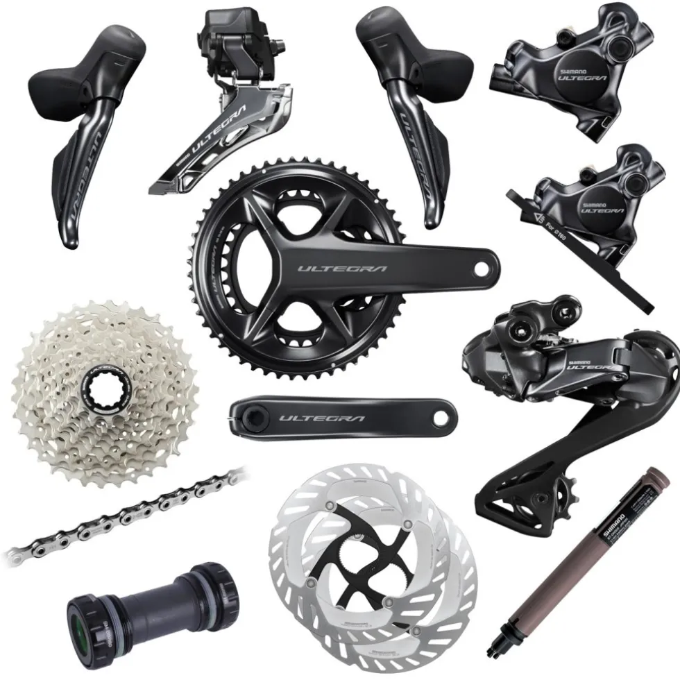 Shimano Ultegra R8100 Schakelgroep - Di2 | 2x12-voudig | 160/140 - 50/34 | 175 mm | 11-34 - Speciale Aanbieding