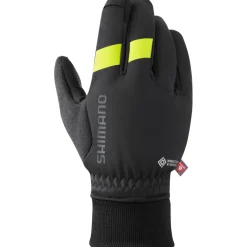 Shimano Windstopper Primaloft Handschoenen Heren - zwart/geel
