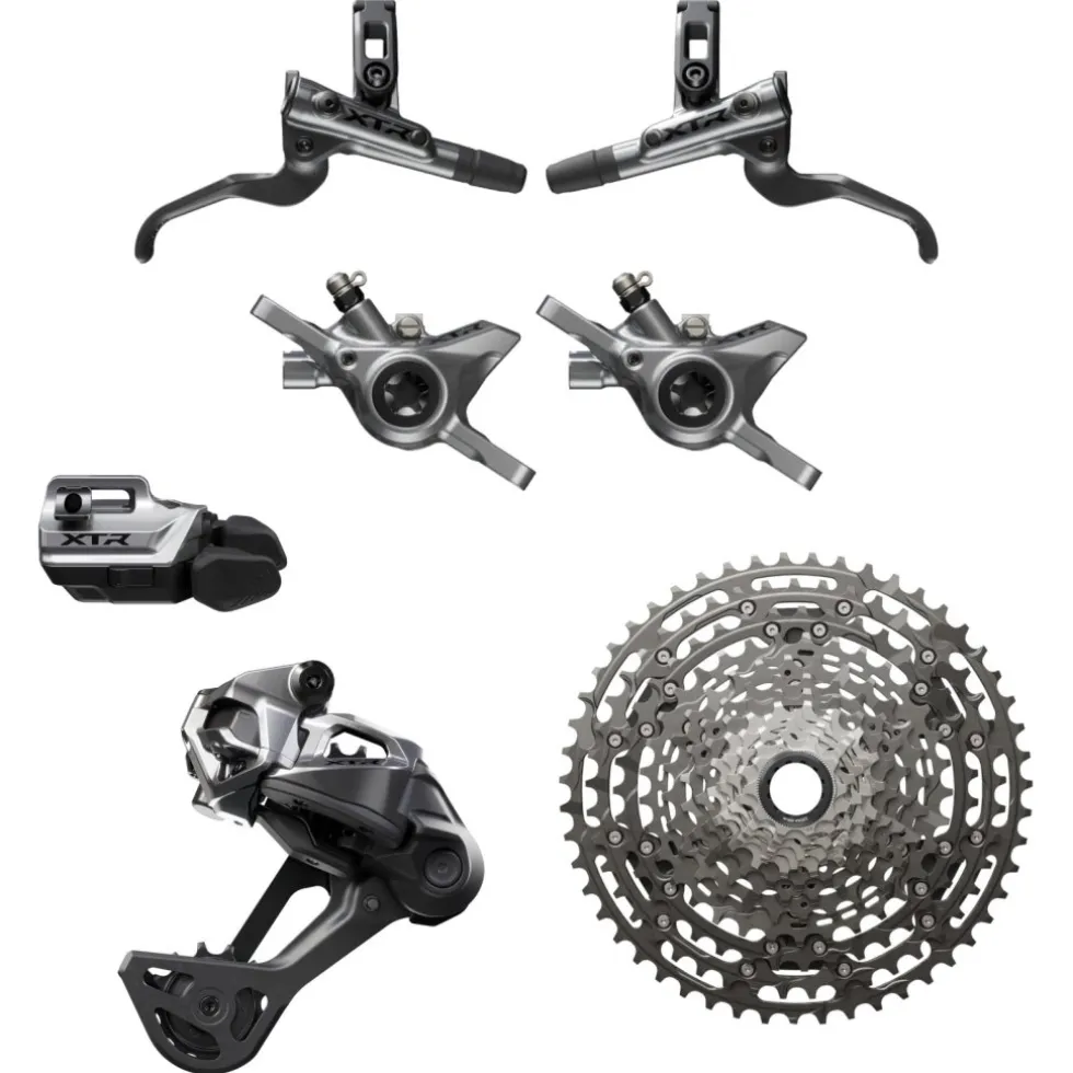 Shimano XTR M9200/M9250 Schakelgroep - Di2 | 1x12-voudig | XC (met BR-M9200 / RD-M9250-SGS)