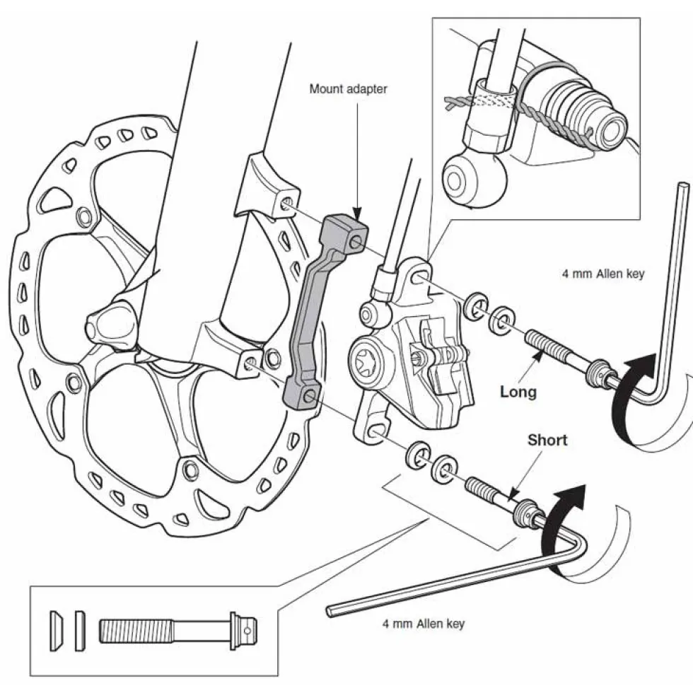 Shimano XTR SM-MA90 Remklauw Adapter - Postmount naar Postmount