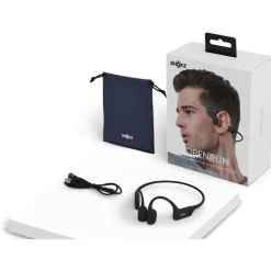 Sport Oordopjes < Shokz OpenRun Hoofdtelefoon - USB-C - Cosmic Black