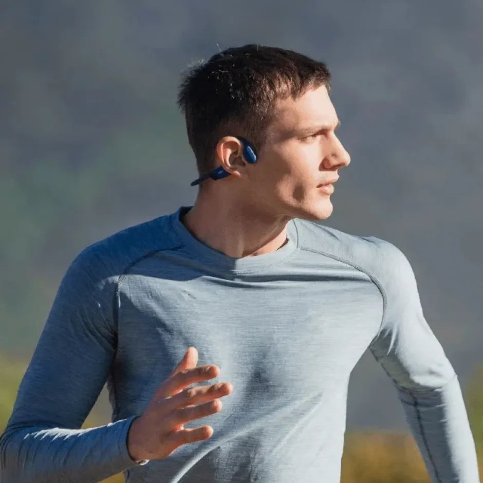Sport Oordopjes < Shokz OpenRun Hoofdtelefoon - Blue Eclipse