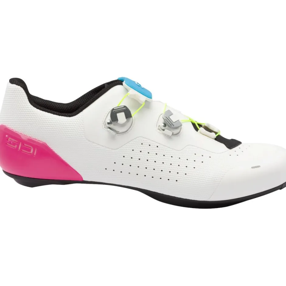 Wielrenschoenen|Wielrenschoenen < Sidi Genius X Wyve Racefietsschoenen - White Fluo