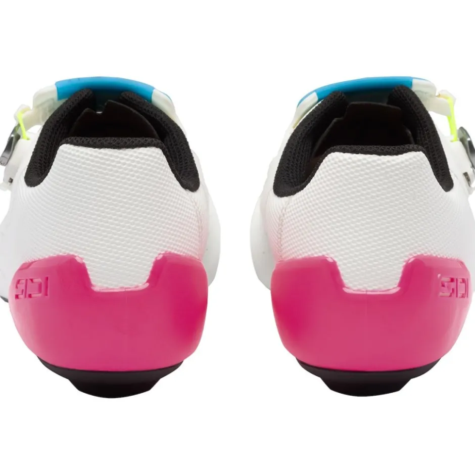 Wielrenschoenen|Wielrenschoenen < Sidi Genius X Wyve Racefietsschoenen - White Fluo