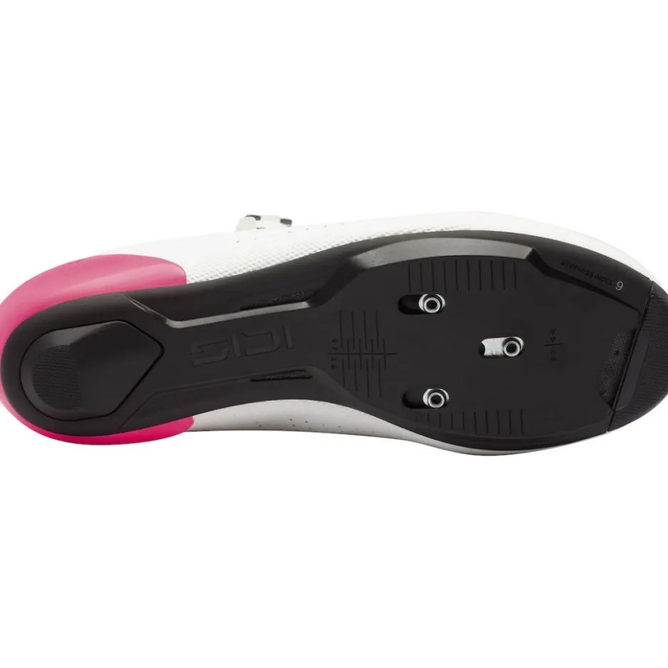 Wielrenschoenen|Wielrenschoenen < Sidi Genius X Wyve Racefietsschoenen - White Fluo
