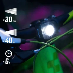SIGMA AURA MICRO Set - Voorlamp + Achterlamp - RIDE SAFE TO SCHOOL