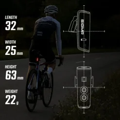 Verlichting|Verlichting Op Batterijen < Sigma Sport SIGMA Aura 100 Set / Blaze Link - Fietslamp Vooraan (Schroefbevestiging) + Fietslamp Achteraan