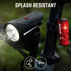 Verlichting|Verlichting Op Batterijen < Sigma Sport SIGMA Aura 100 Set / Blaze Link - Fietslamp Vooraan (Schroefbevestiging) + Fietslamp Achteraan