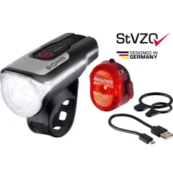 SIGMA Aura 80 USB / Nugget II Fietslamp - Set