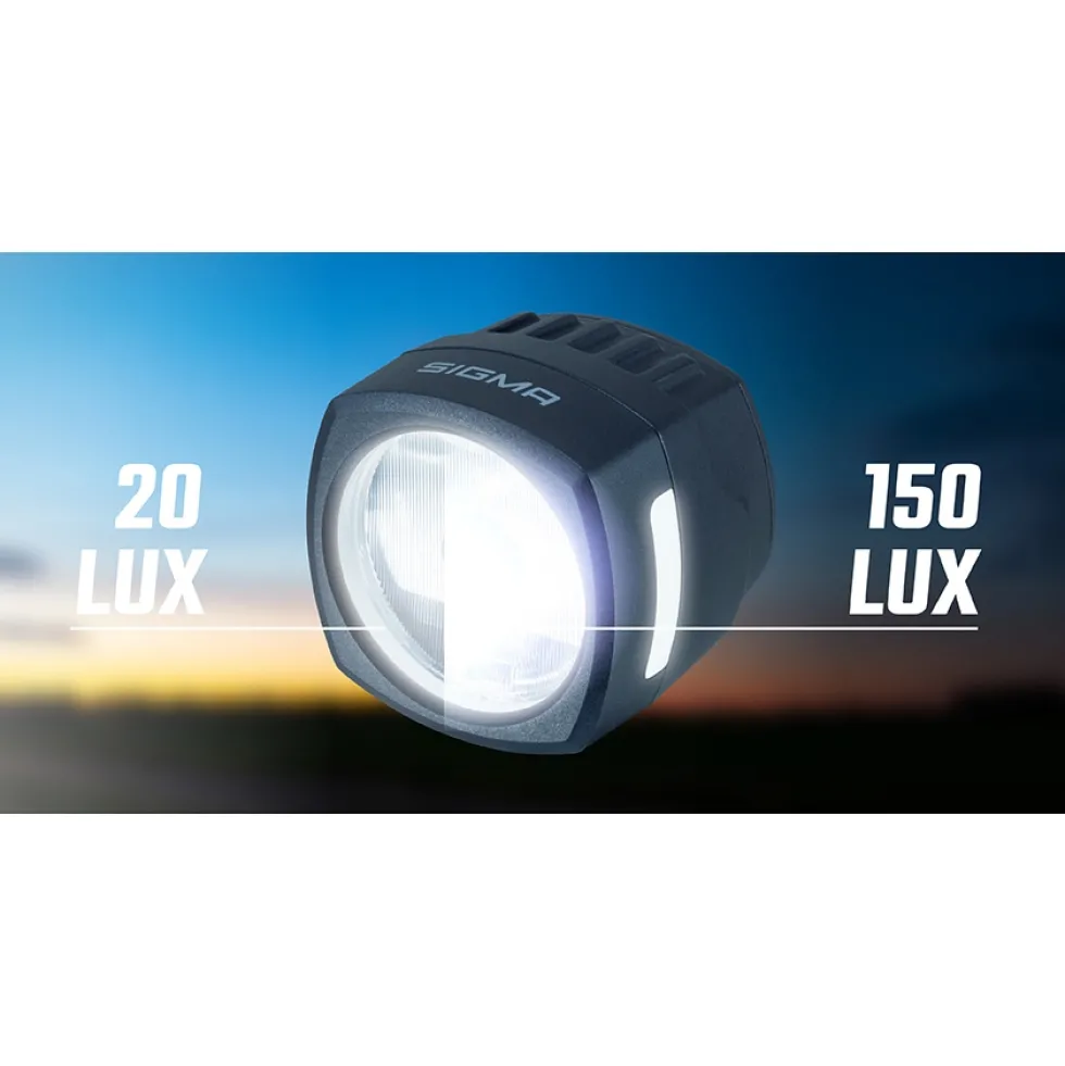 SIGMA EOX FL 150 E-Bike Fietslamp Vooraan - zwart