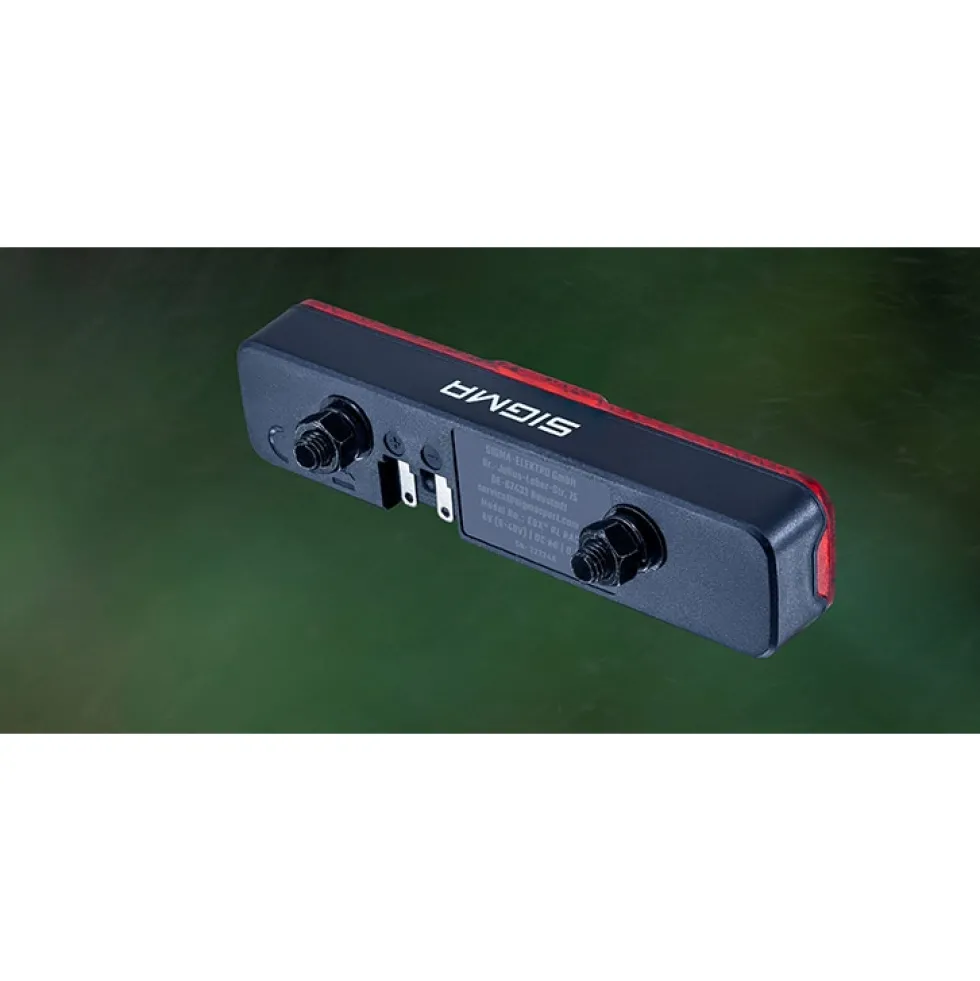 SIGMA EOX RL Rack E-Bike Fietslamp Achteraan - zwart