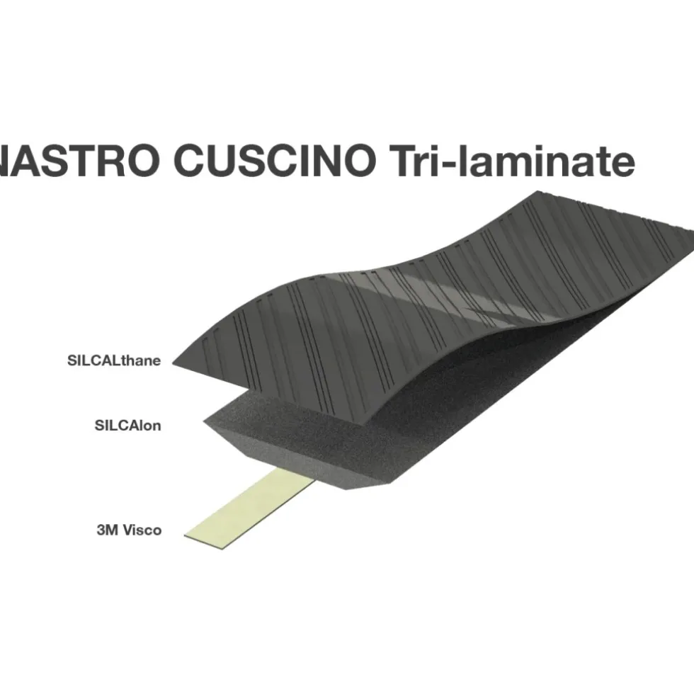 SILCA Nastro Cuscino Stuurlint 3.75 - zwart/zwart