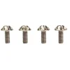 SILCA Titanium Fleshouderschroeven - M5x12 - 4 Stuks - zilver