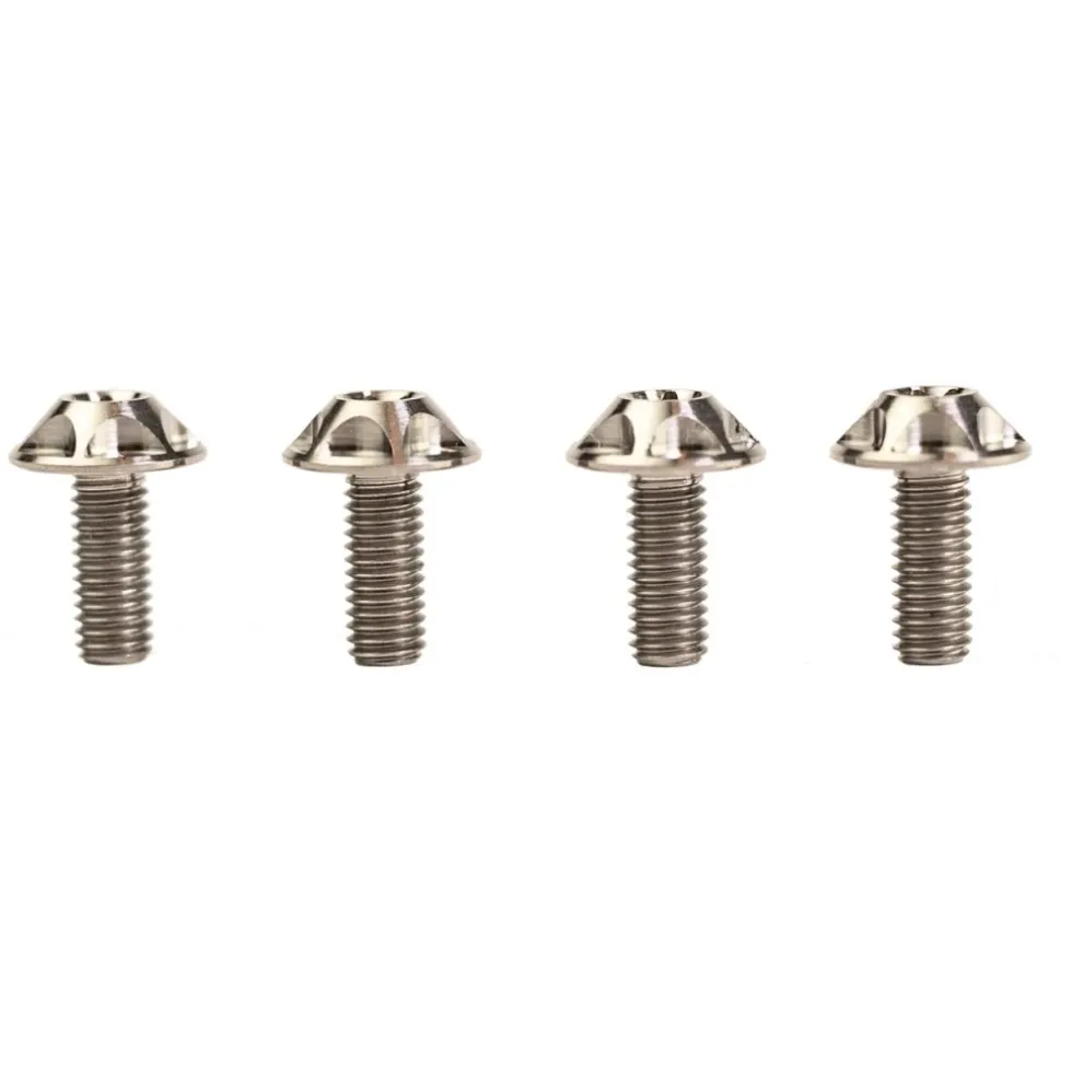 SILCA Titanium Fleshouderschroeven - M5x12 - 4 Stuks - zilver